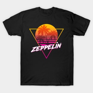 Zeppelin - Proud Name Retro 80s Sunset Aesthetic Design T-Shirt